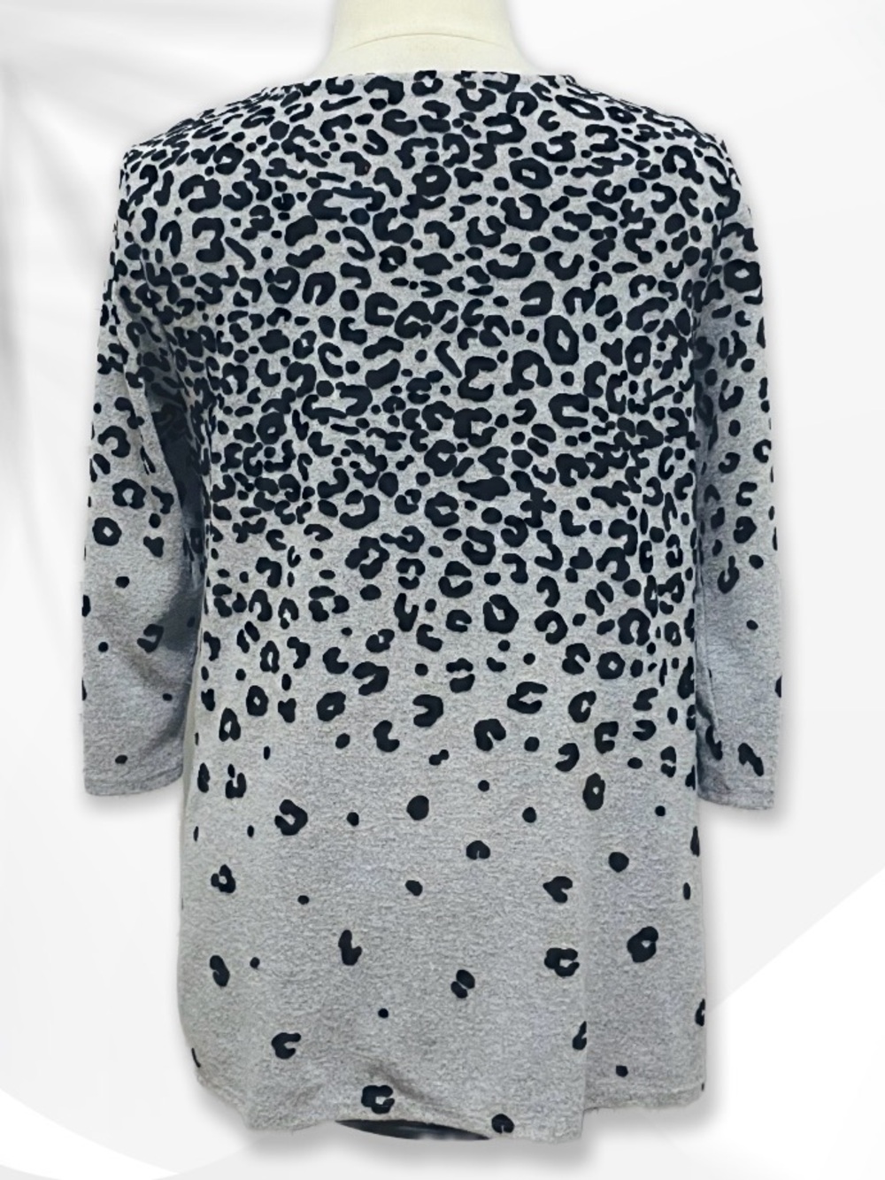 Ruby Rd. Leopard-Print Tunic sz L - Picture 7 of 15